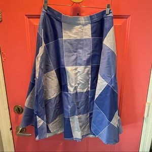 Blue ModCloth x Collectif Full Skirt w/ Pockets
